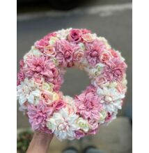 Rózsaszín-krém Kopogtató 30 cm