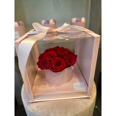 Akril örökrózsa box